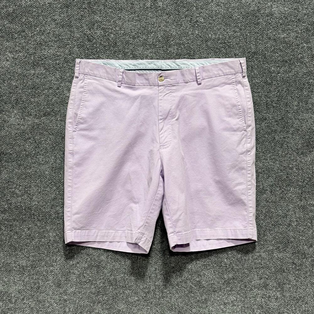 Peter Millar Shorts Mens 37 Purple Pima Cotton Stretch Chino Casual Summer